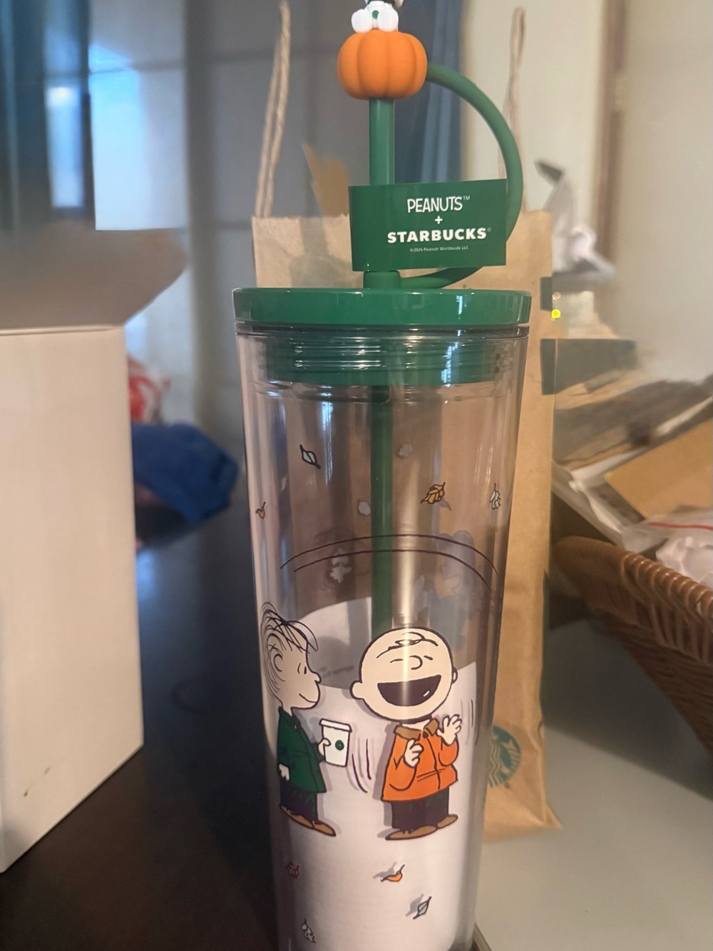 Starbucks x Peanuts Pumpkin-Topped 24 oz Tumbler